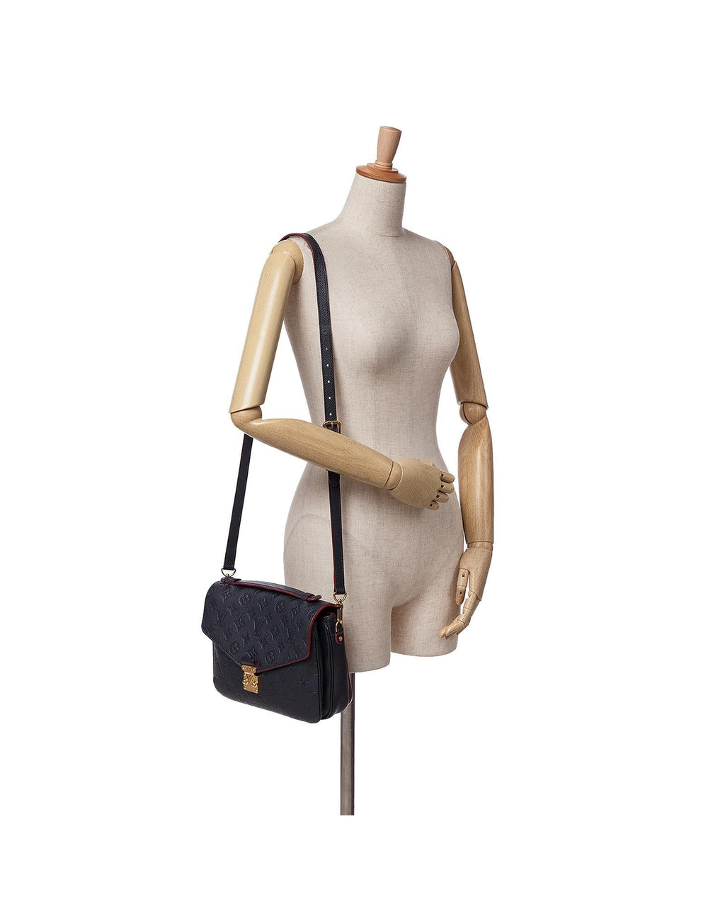 Monogram Empreinte Leather Pochette Metis with Top Handle and Detachable Strap