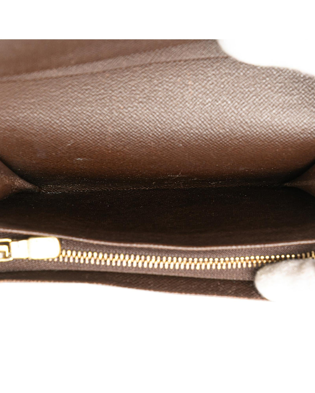 Damier Ebene Porte Monnaie Billets Tresor Wallet with Zip and Slip Pockets