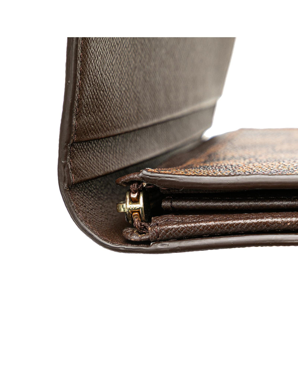 Damier Ebene Porte Monnaie Billets Tresor Wallet with Zip and Slip Pockets