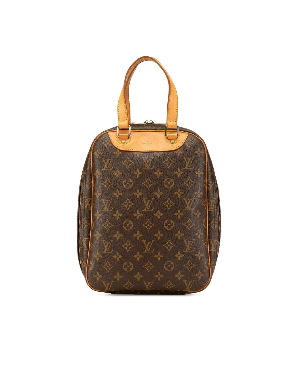 Monogram Canvas Excursion Bag with Vachetta Leather Trim and Zip Closure
