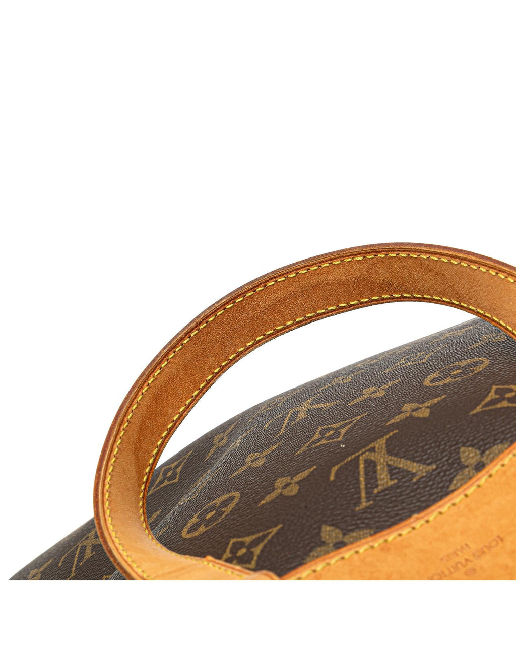 Monogram Canvas Excursion Bag with Vachetta Leather Trim and Zip Closure