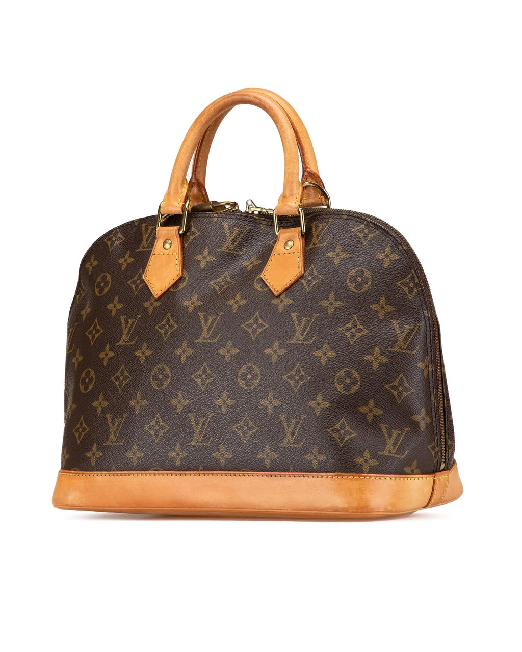 Monogram Canvas Alma PM with Vachetta Leather Trim and Top Zip Closure