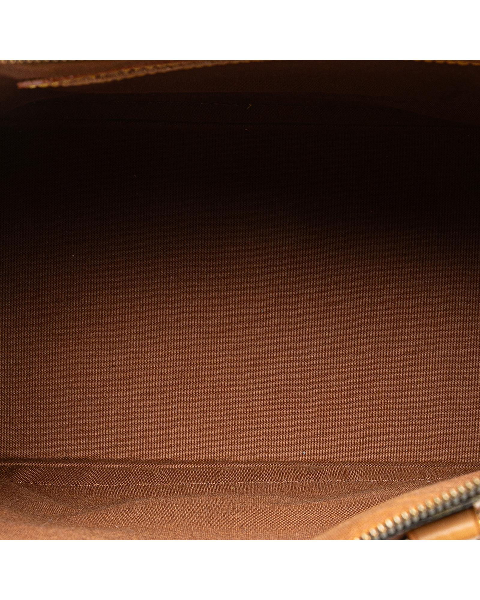 Monogram Canvas Alma PM with Vachetta Leather Trim and Top Zip Closure