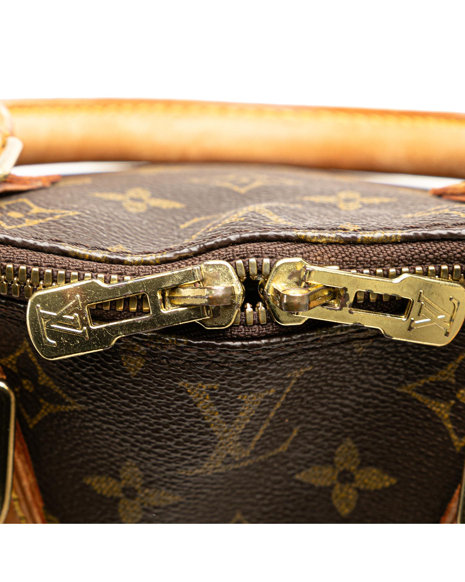 Monogram Canvas Alma PM with Vachetta Leather Trim and Top Zip Closure