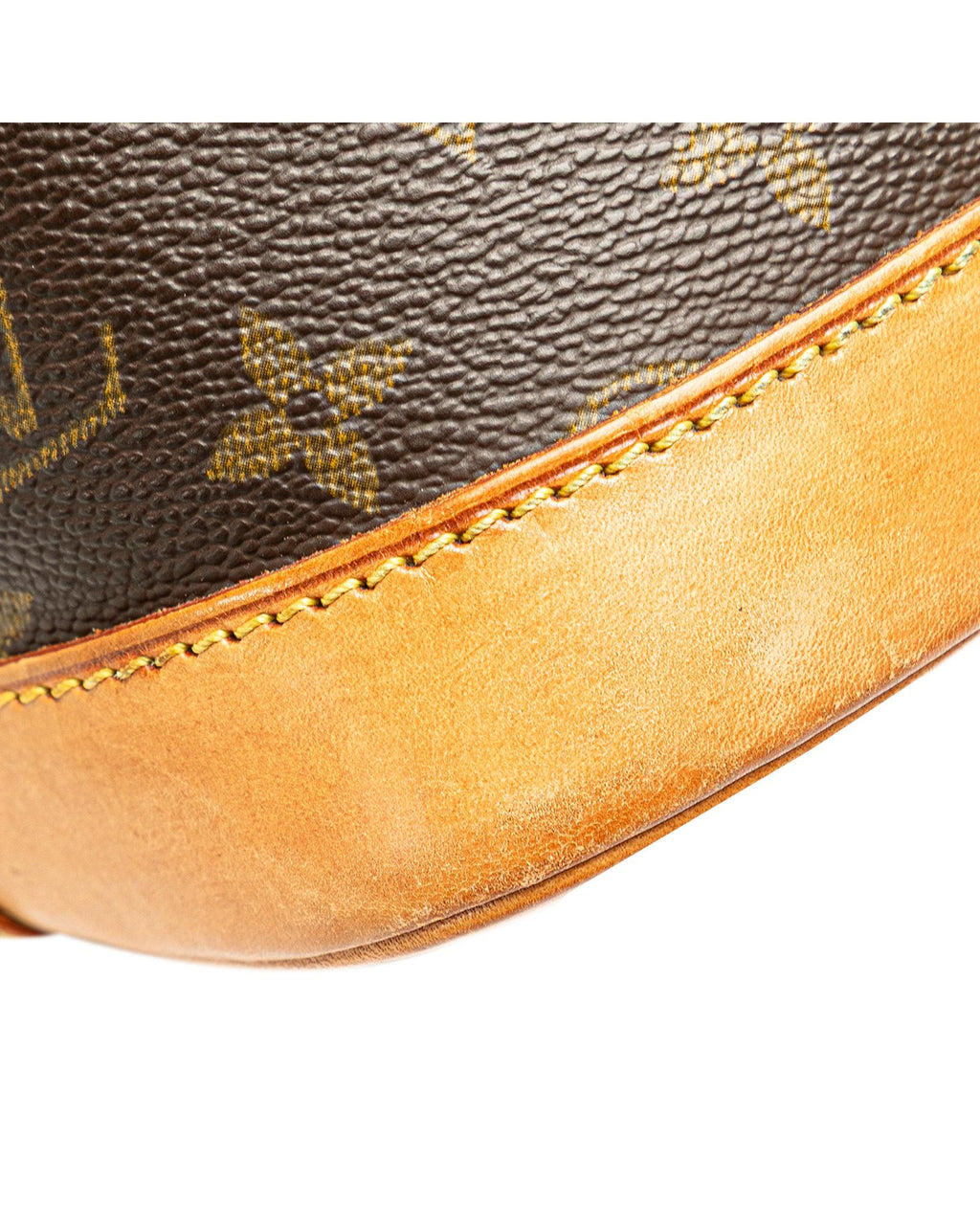 Monogram Canvas Alma PM with Vachetta Leather Trim and Top Zip Closure