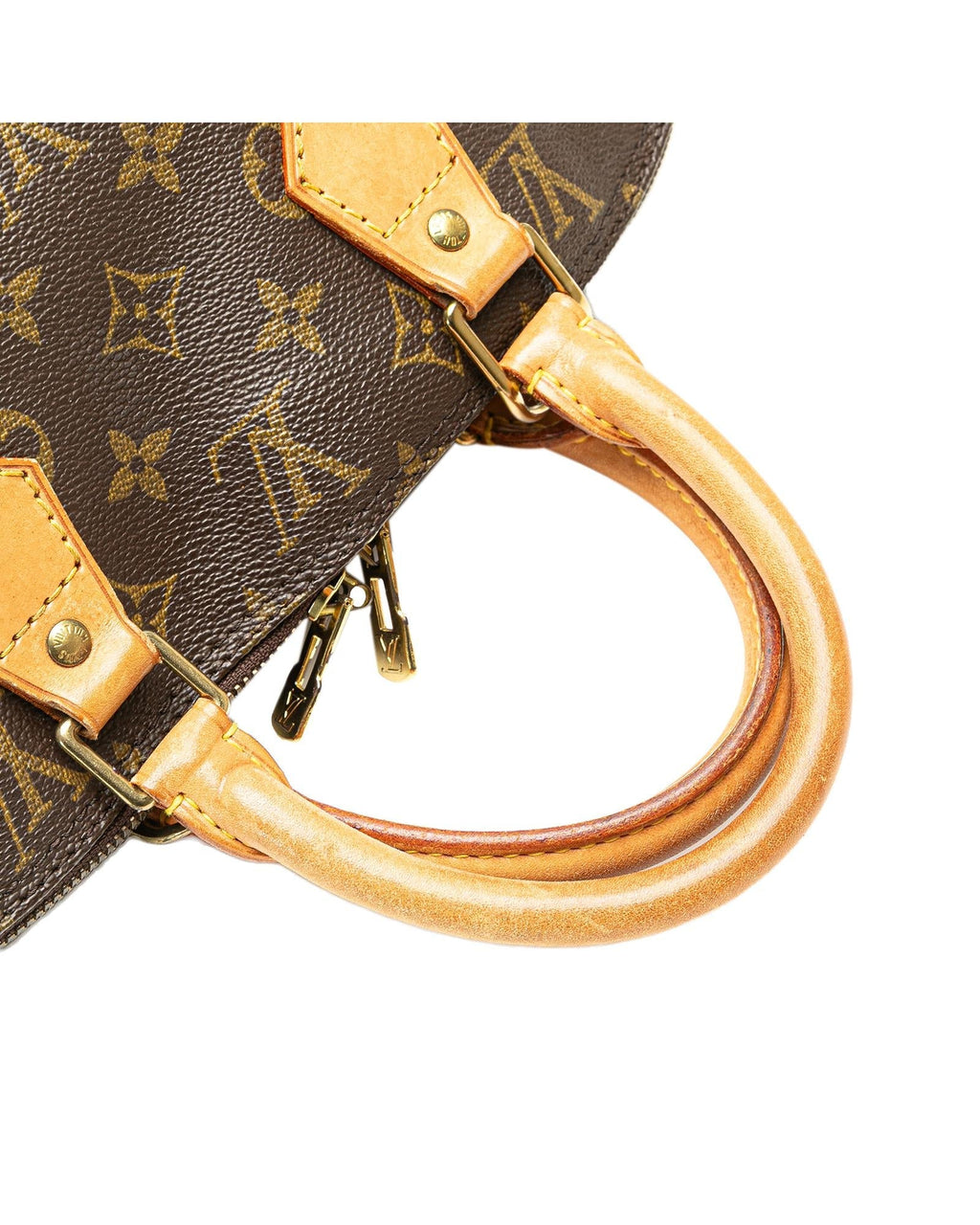 Monogram Canvas Alma PM with Vachetta Leather Trim and Top Zip Closure