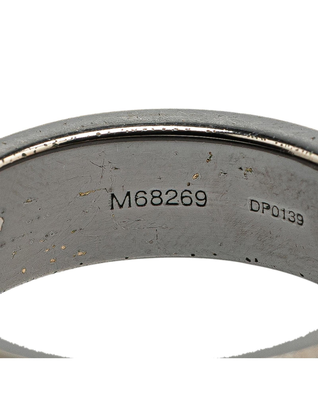 Enamel and Silver Tone Plated Metal Ring