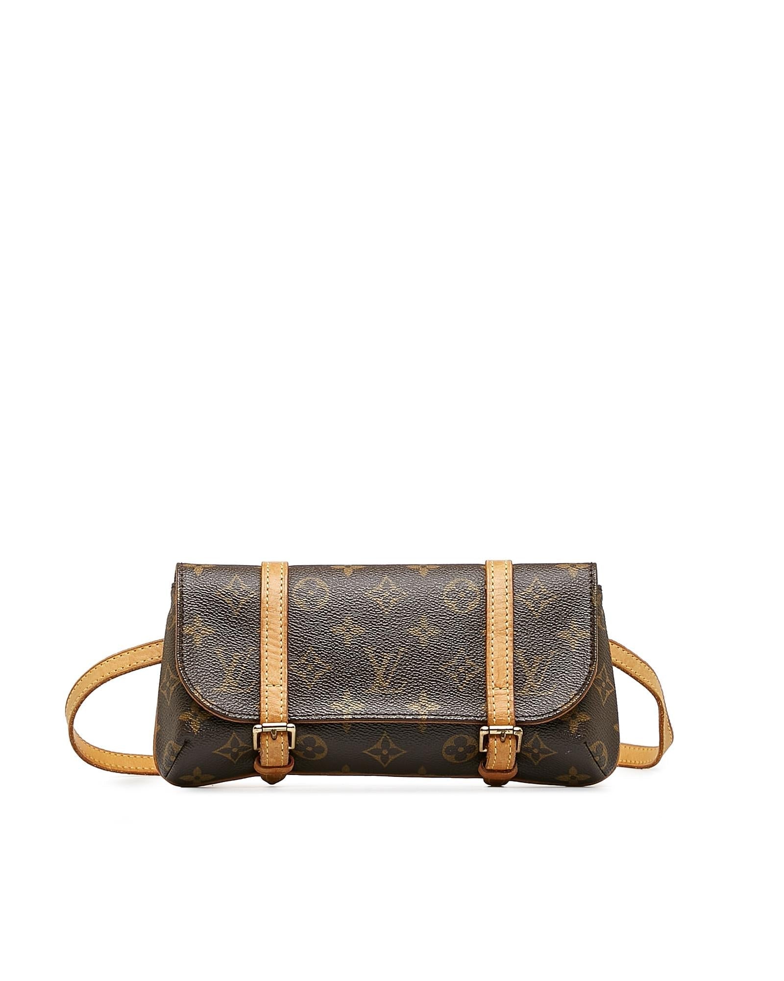 Monogram Canvas Pochette with Adjustable Belt Strap