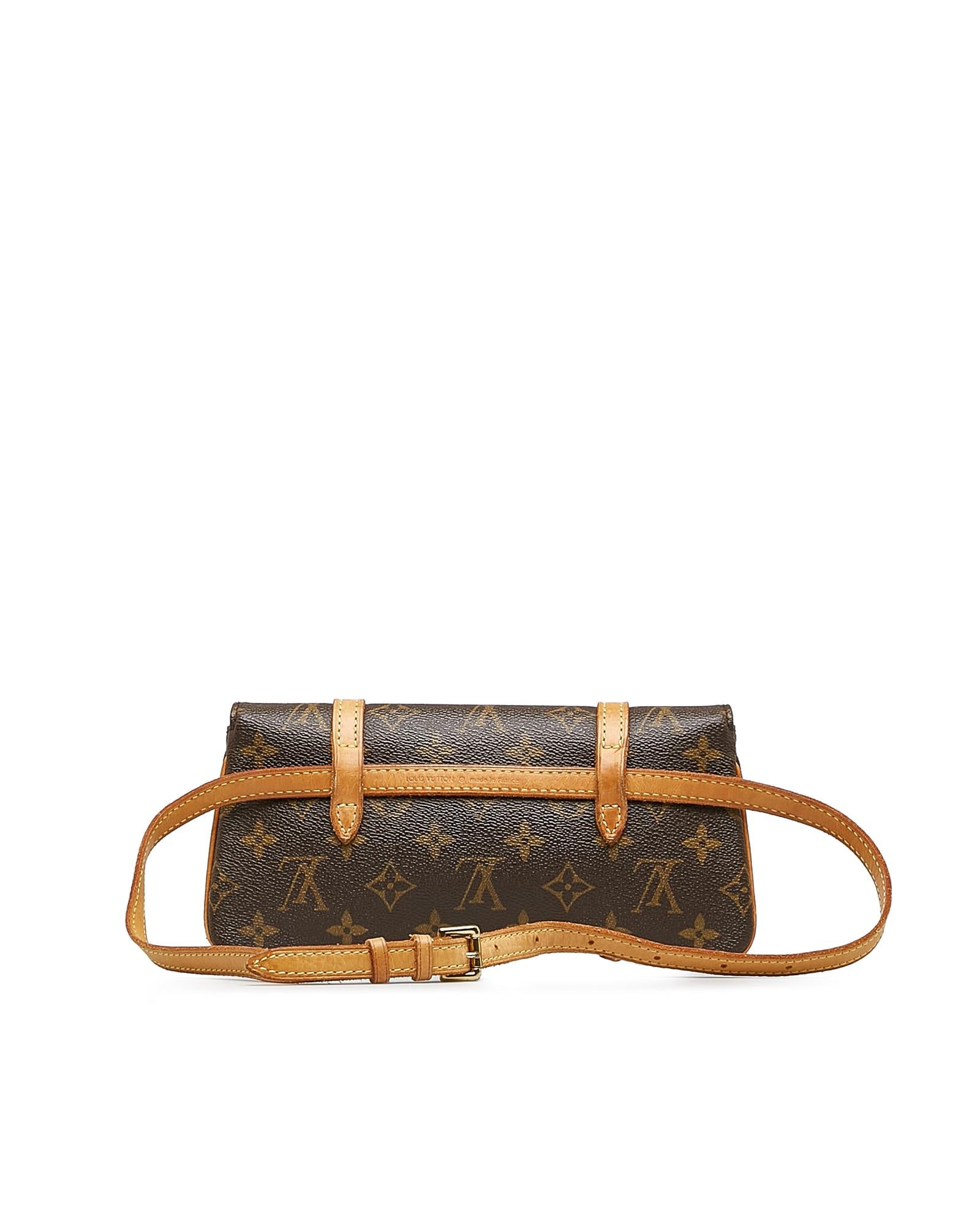 Monogram Canvas Pochette with Adjustable Belt Strap