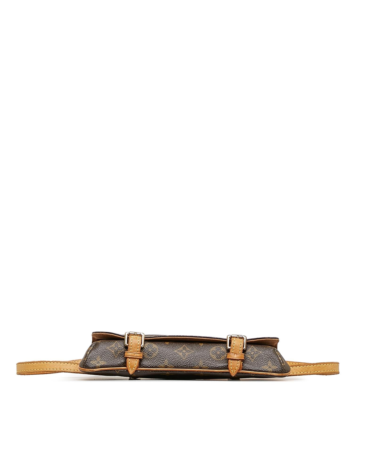 Monogram Canvas Pochette with Adjustable Belt Strap