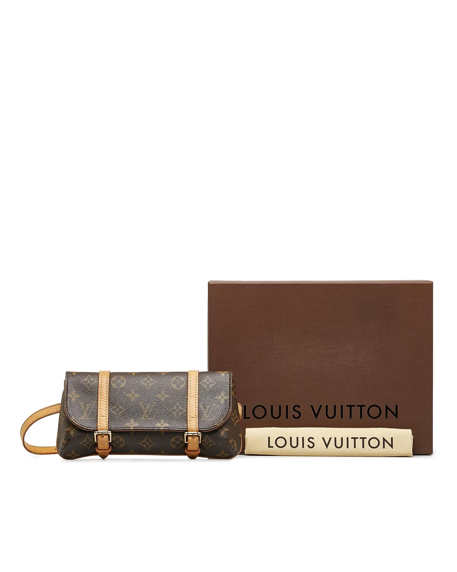 Monogram Canvas Pochette with Adjustable Belt Strap