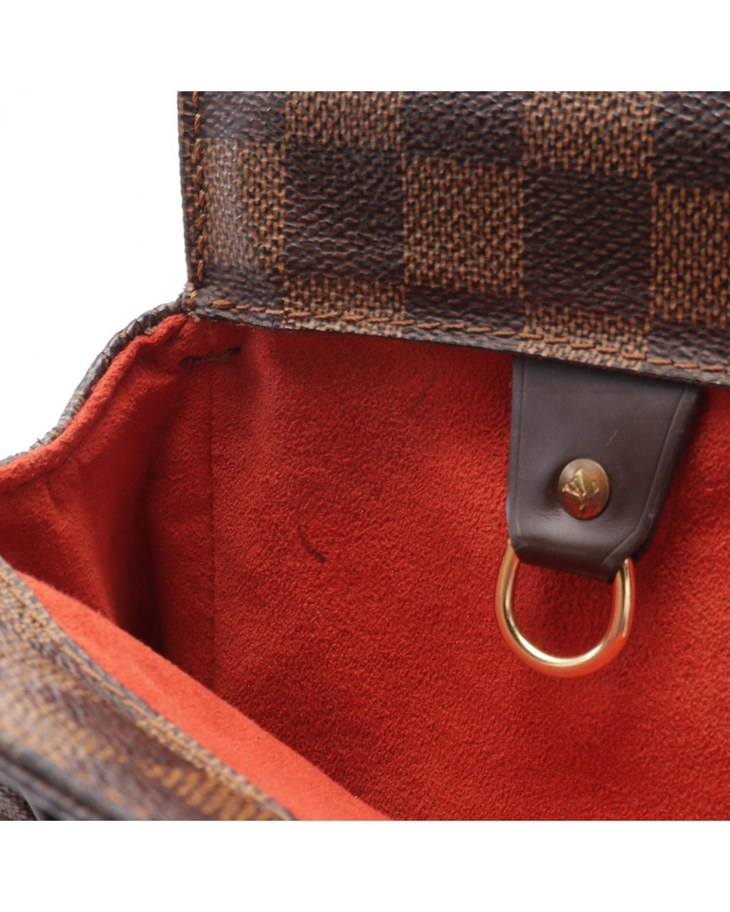 Damier Canvas Tote with Leather Straps and Magnetic Closure