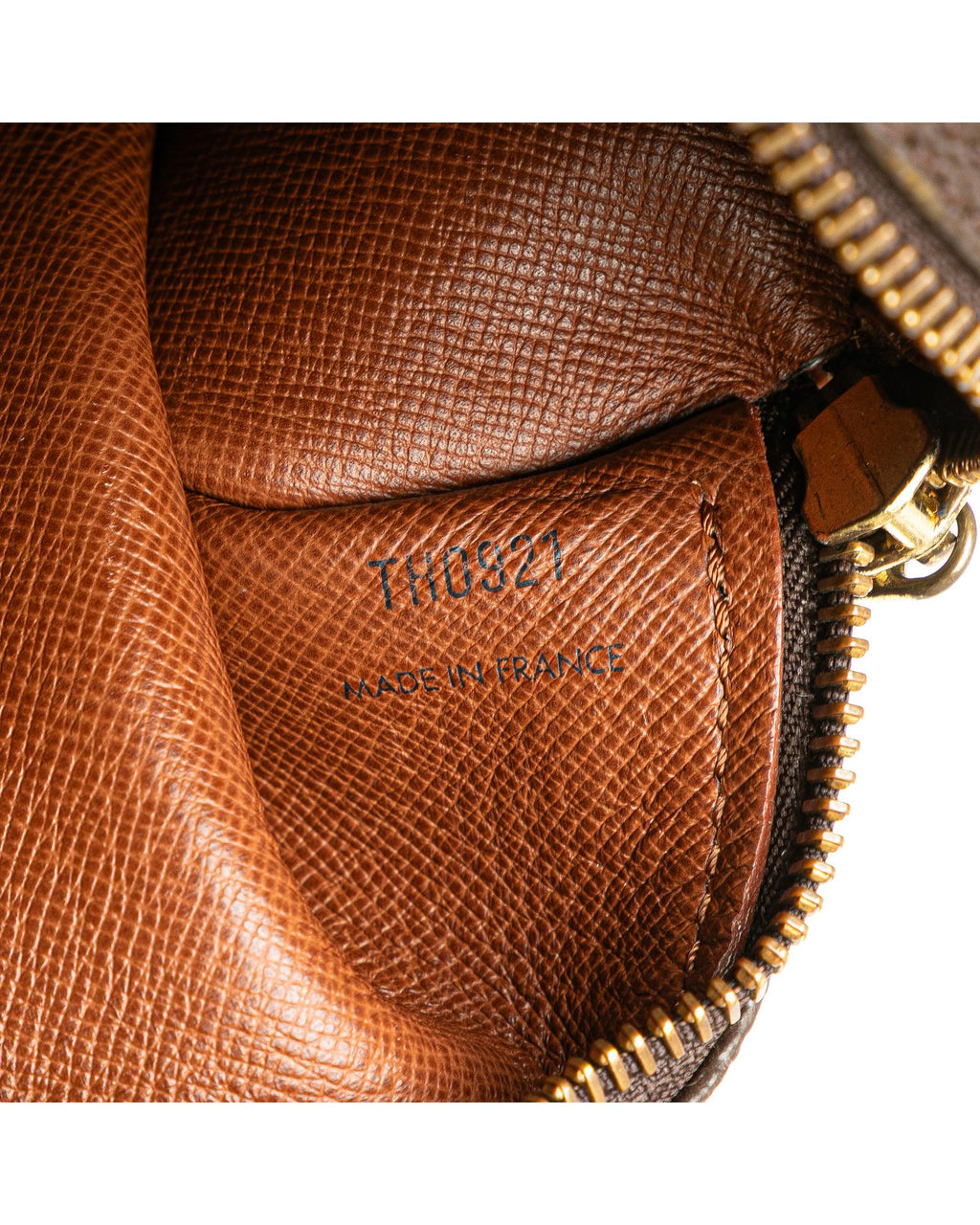 Monogram Papillon 30 Canvas Bag with Leather Handles and Top Zip Closure