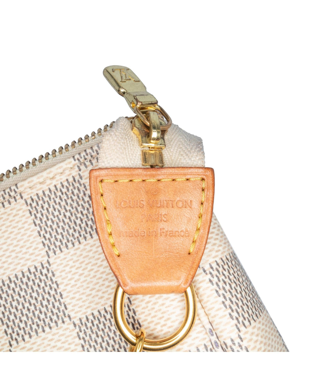 Damier Azur Canvas Mini Pochette with Detachable Chain Strap