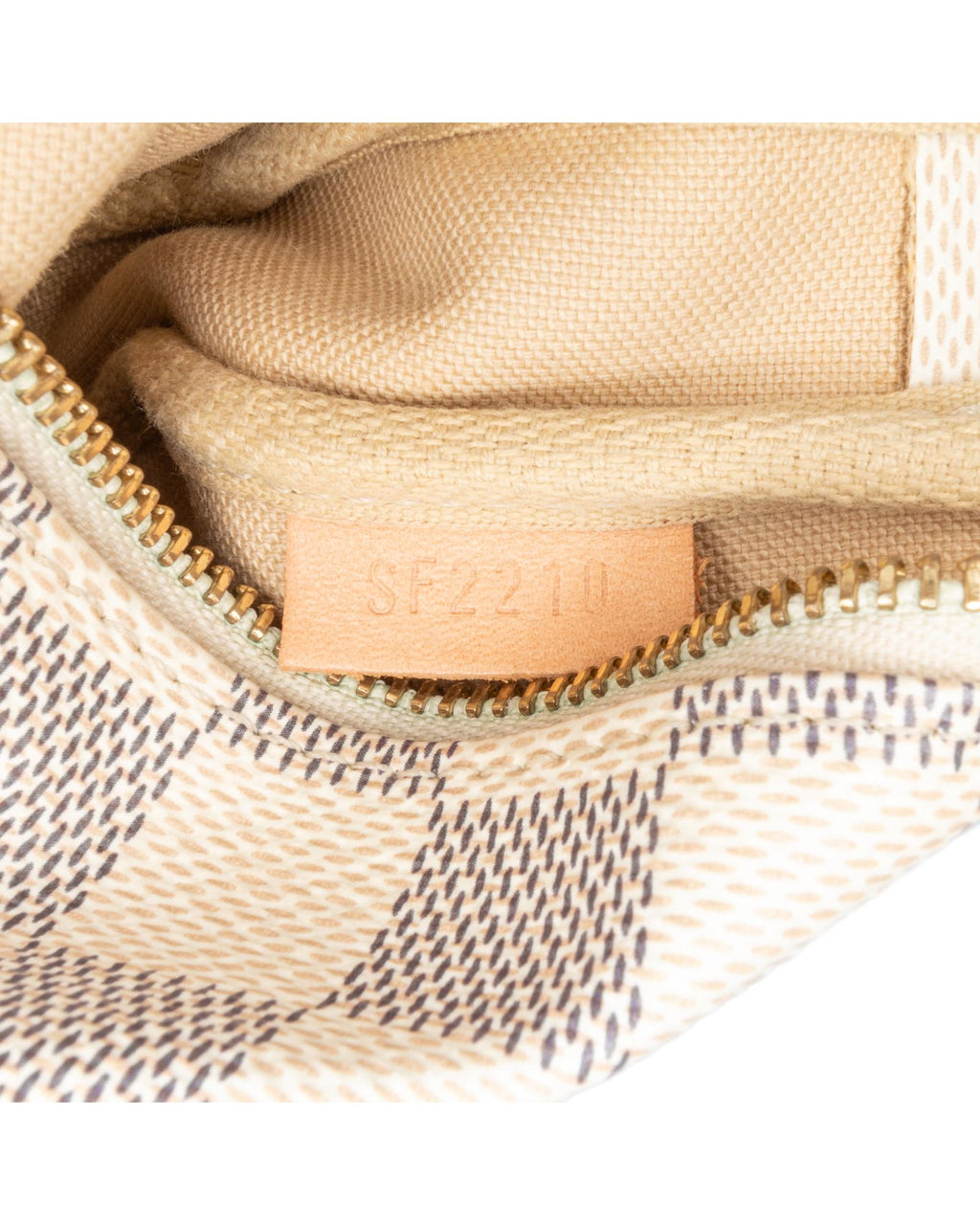 Damier Azur Canvas Mini Pochette with Detachable Chain Strap