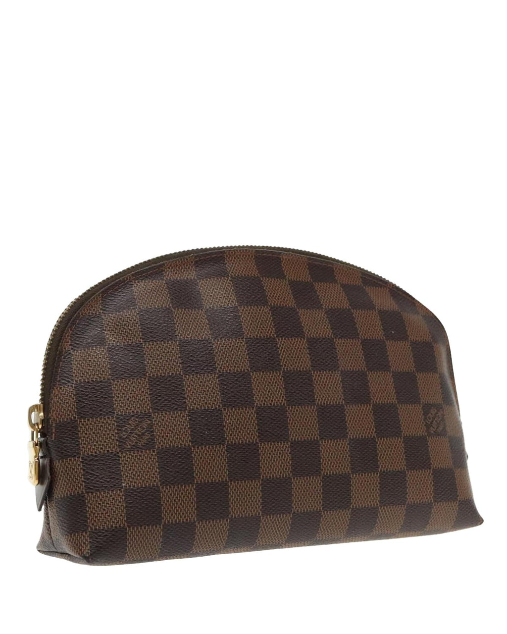 Cosmetic Pouch Damier Ebene Canvas Zipper
