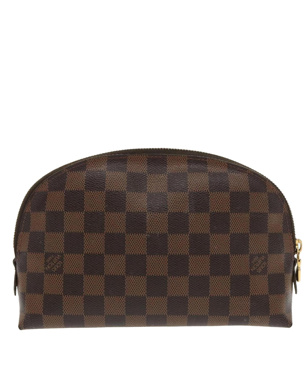 Cosmetic Pouch Damier Ebene Canvas Zipper