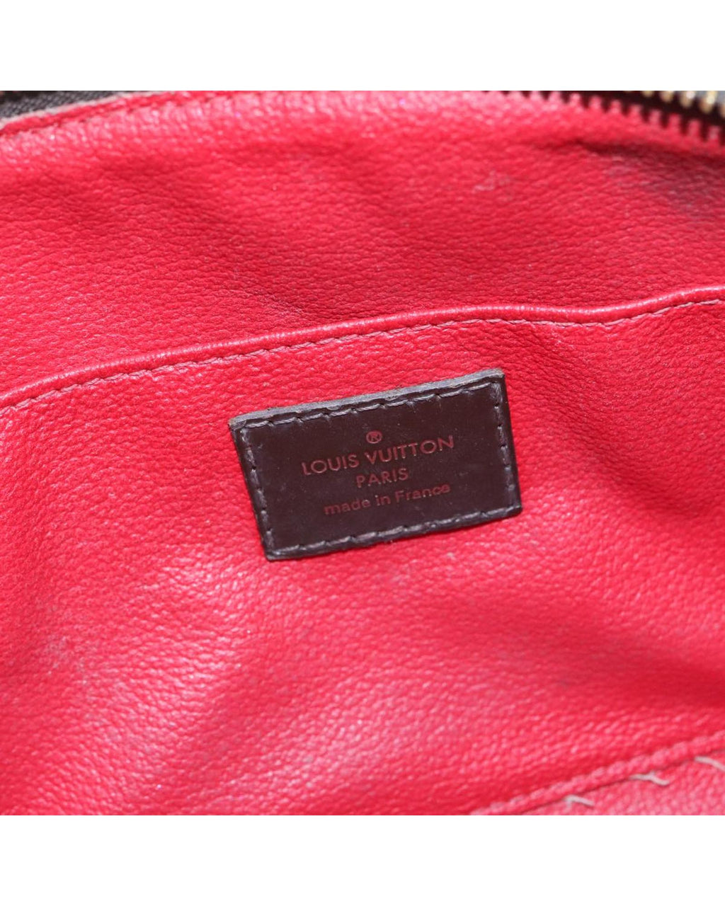 Cosmetic Pouch Damier Ebene Canvas Zipper