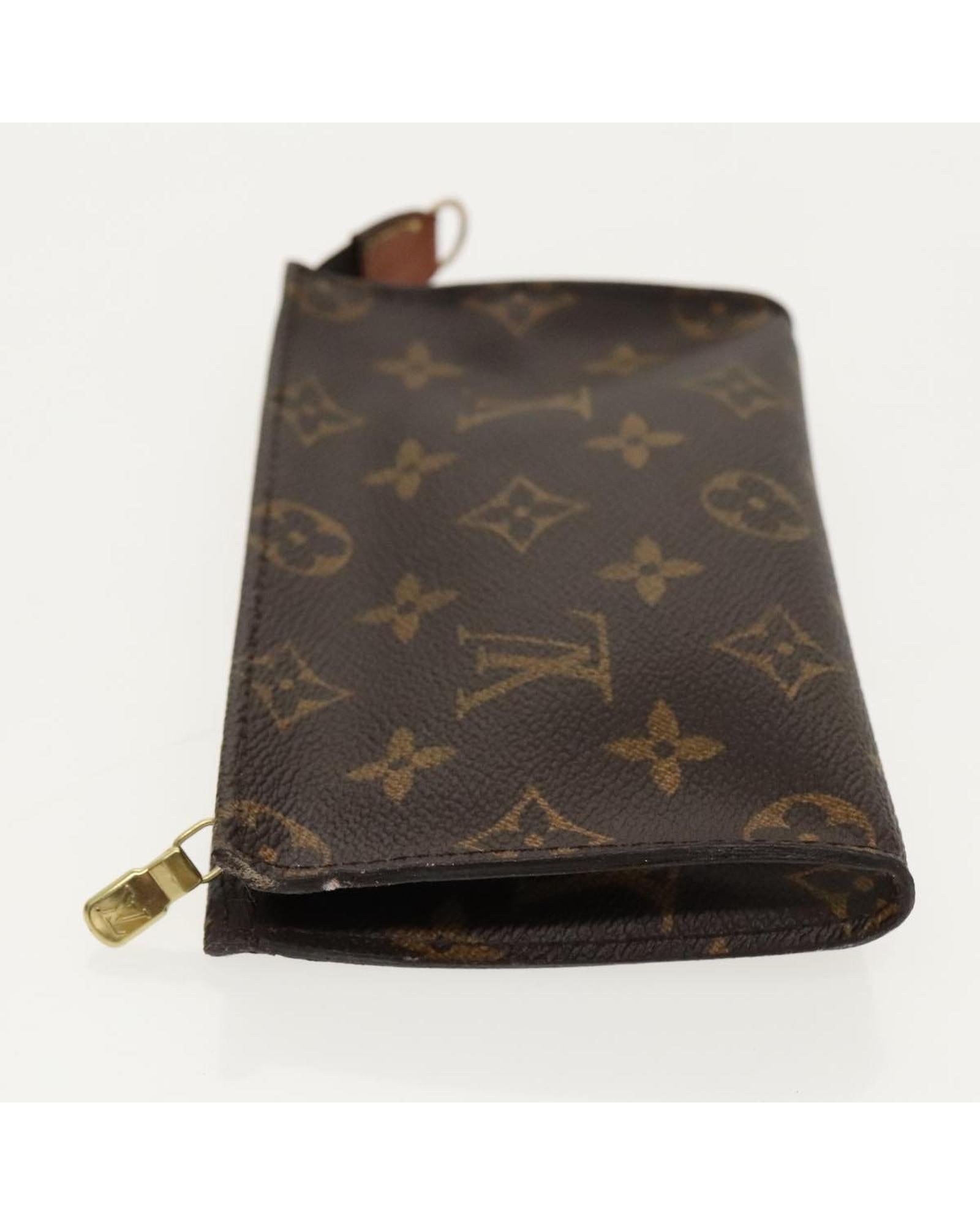 Cosmetic Case Monogram Zipper