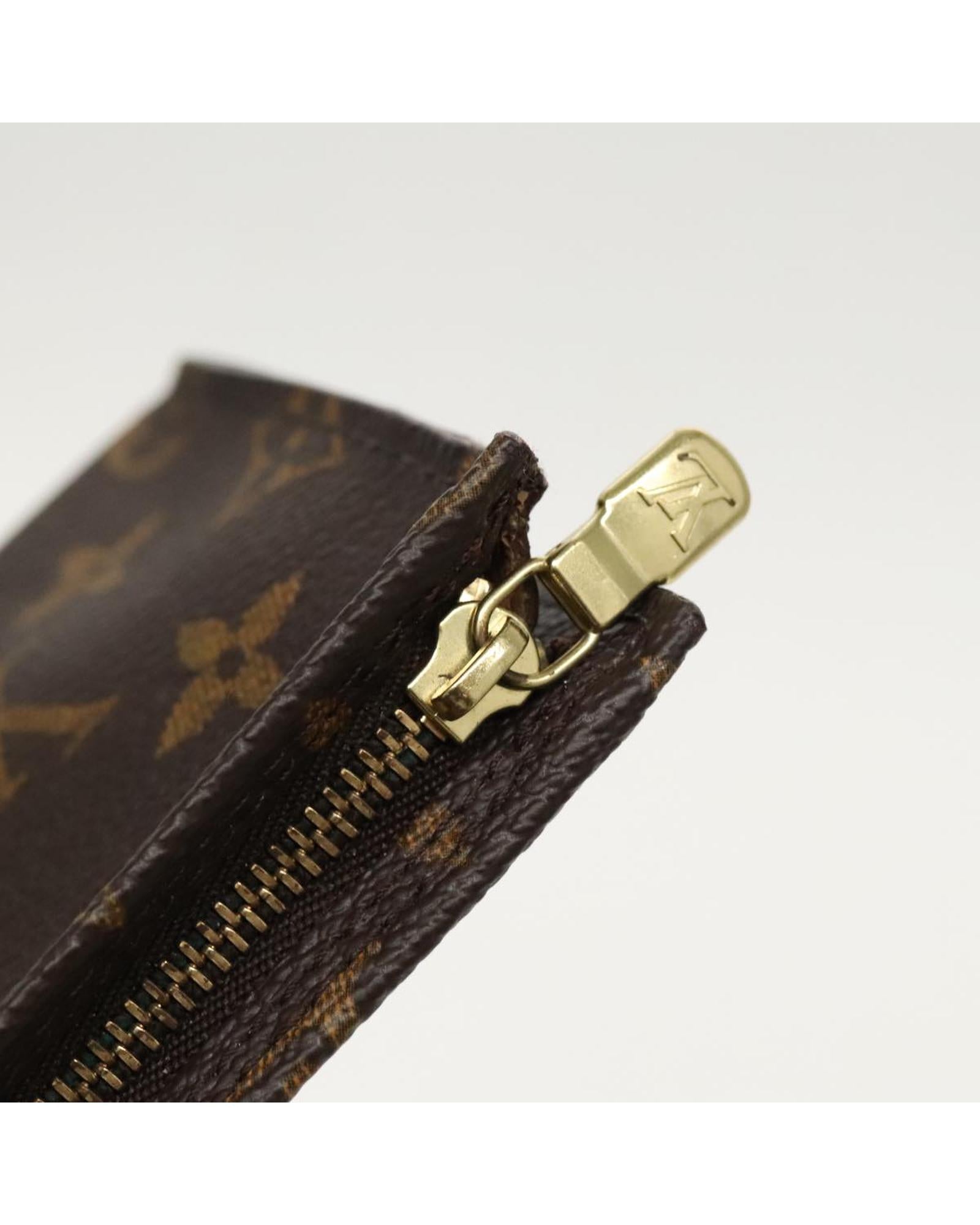 Cosmetic Case Monogram Zipper