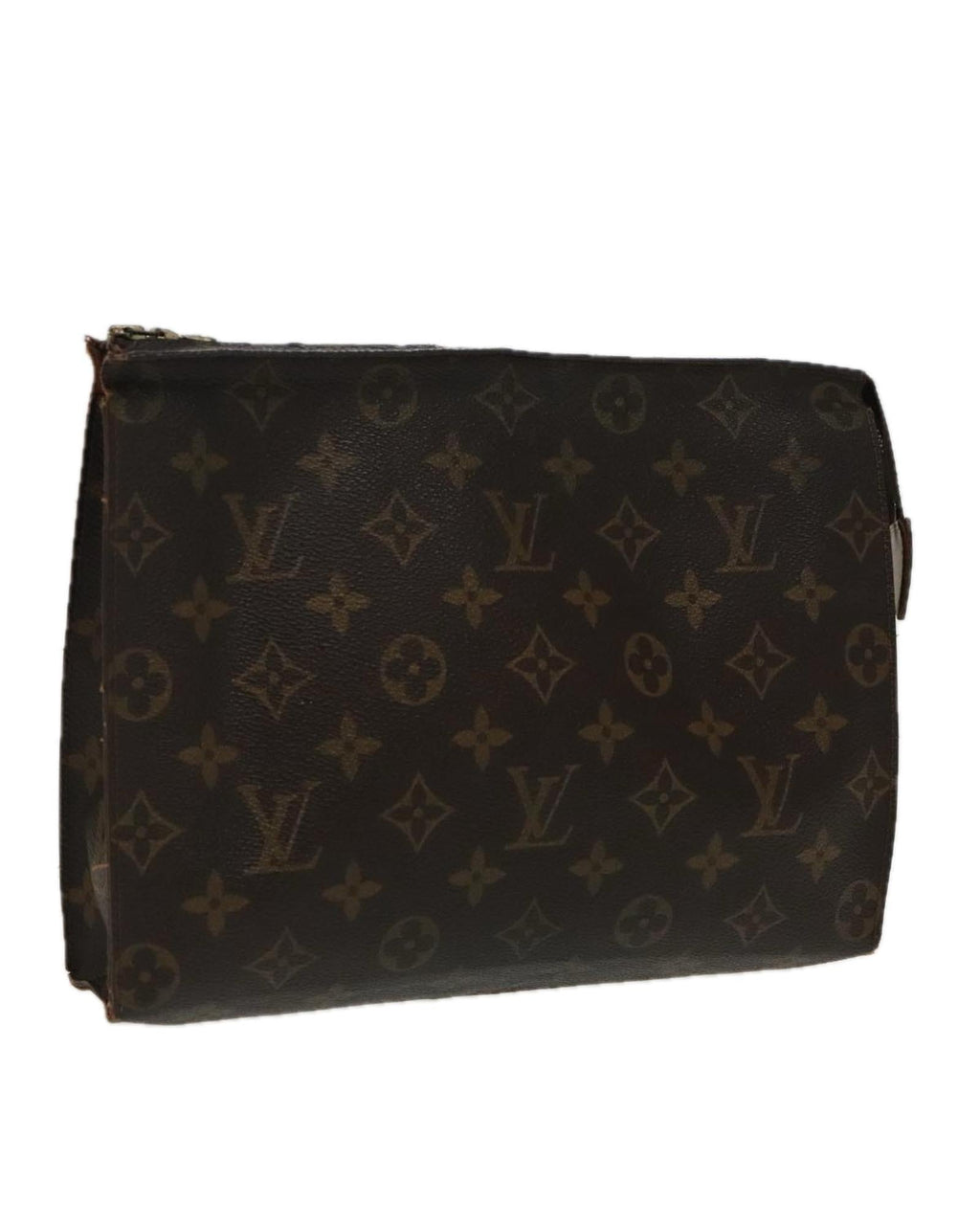 Cosmetic Pouch Monogram Canvas Zipper