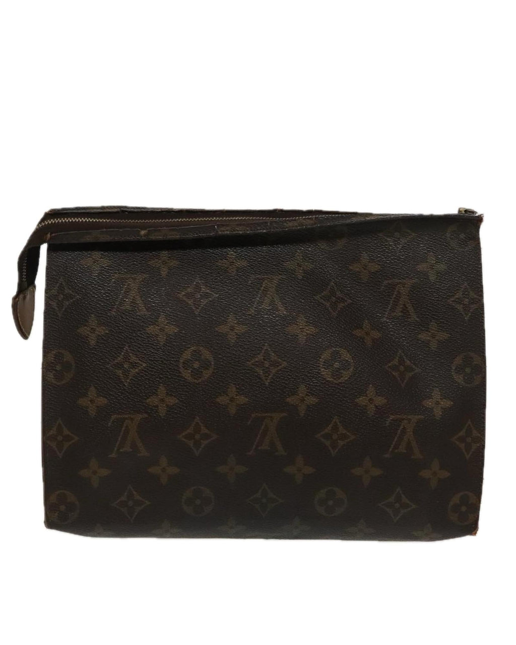 Cosmetic Pouch Monogram Canvas Zipper