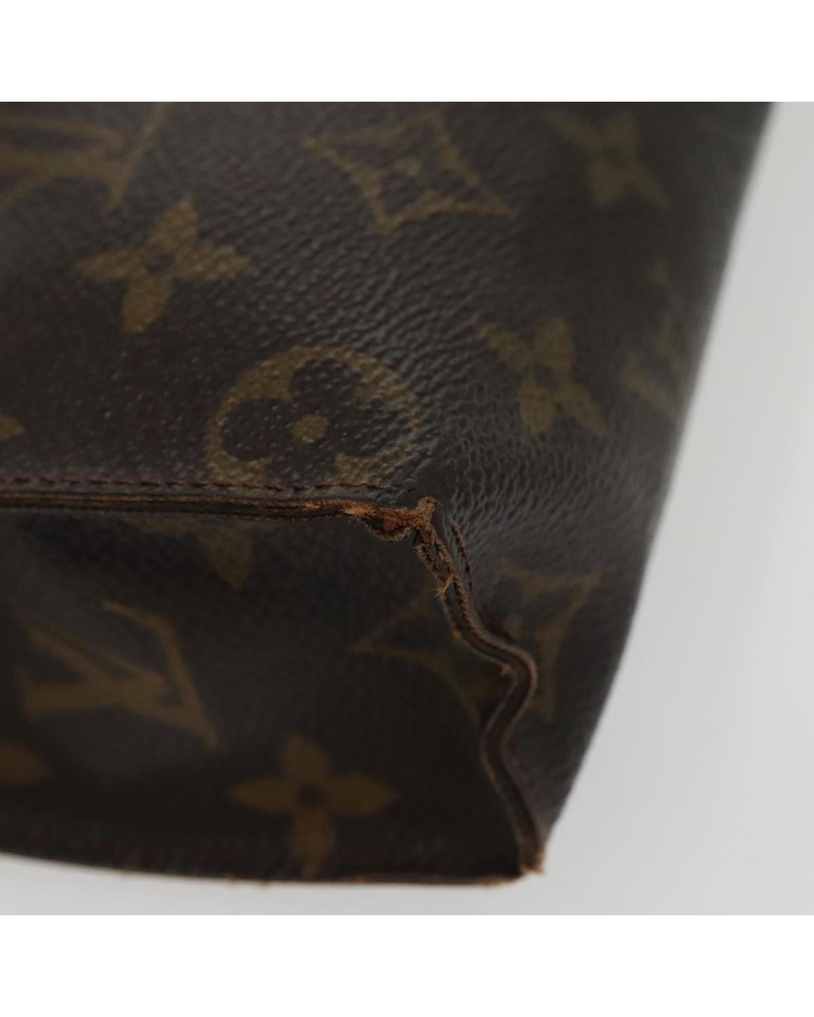 Cosmetic Pouch Monogram Canvas Zipper
