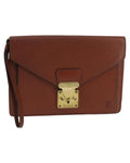 Epi Leather Dragonne Hand Bag with Zip Pocket