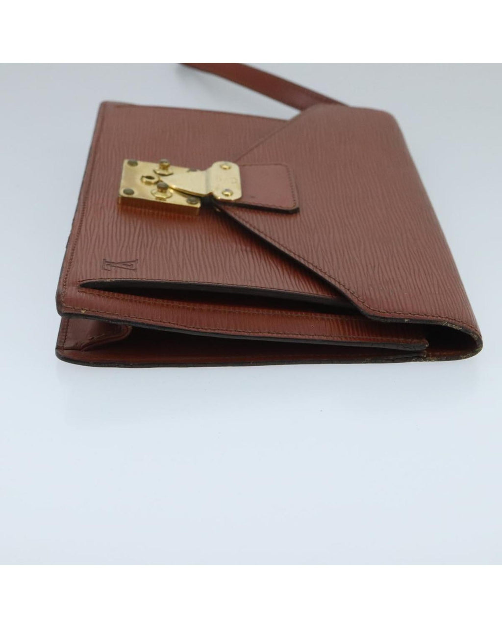Epi Leather Dragonne Hand Bag with Zip Pocket