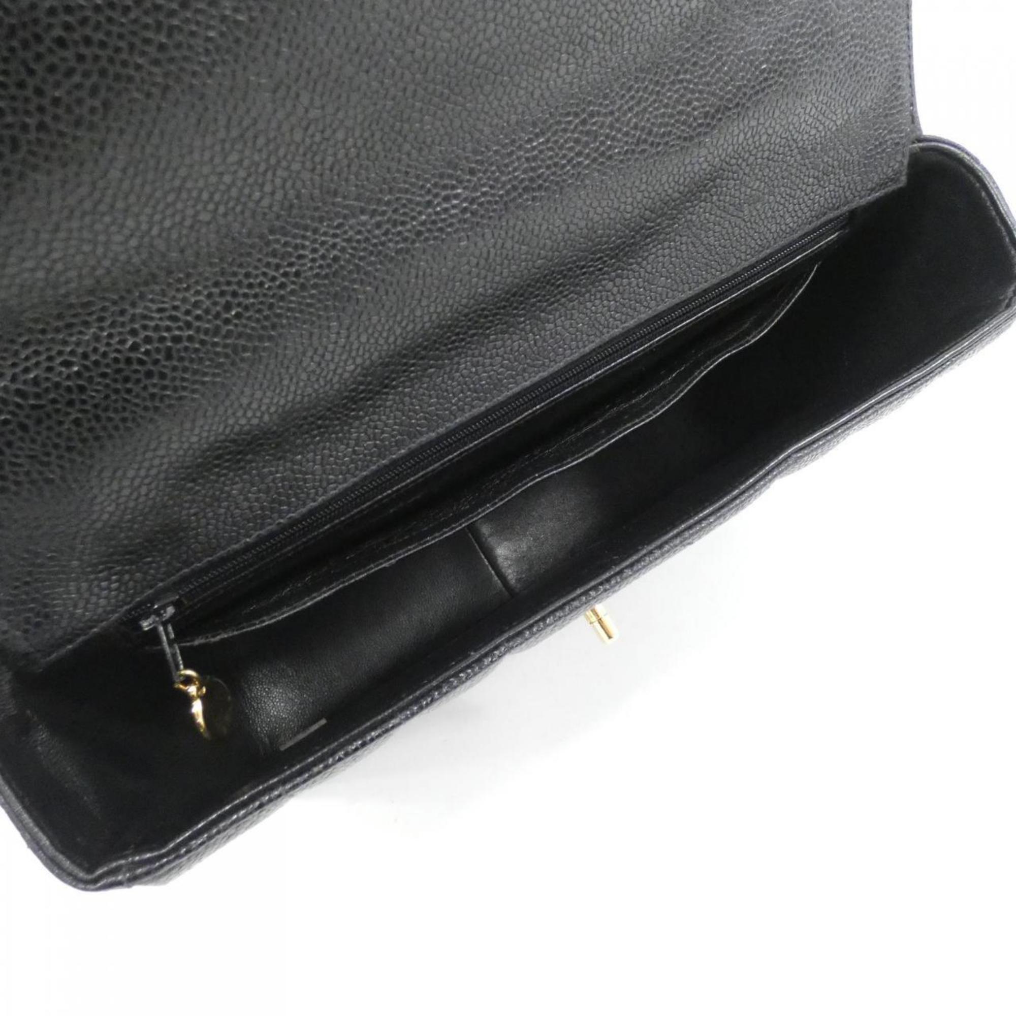 Chanel Caviar Leather TopHandle Handbag