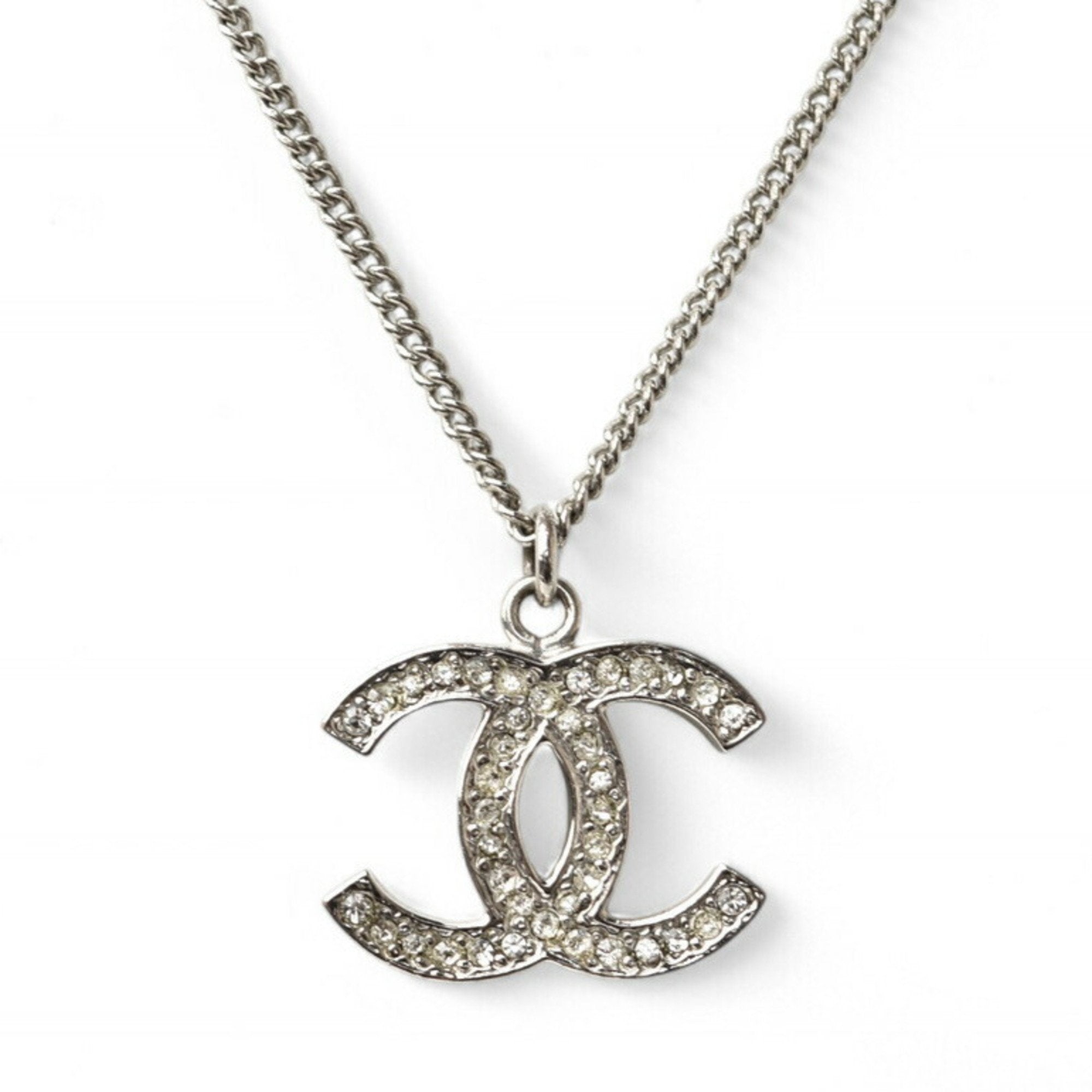 Chanel Elegant Metal Pendant Necklace with Box and Dust Bag