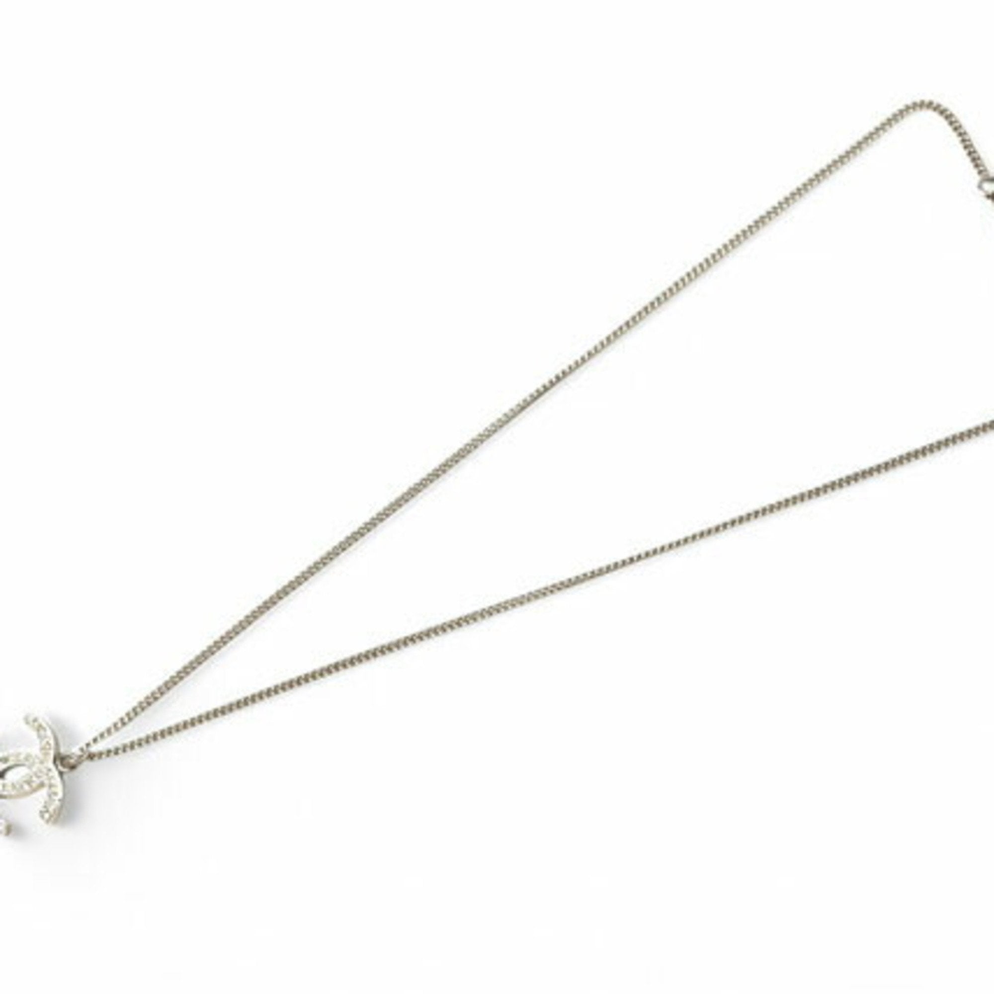 Chanel Elegant Metal Pendant Necklace with Box and Dust Bag