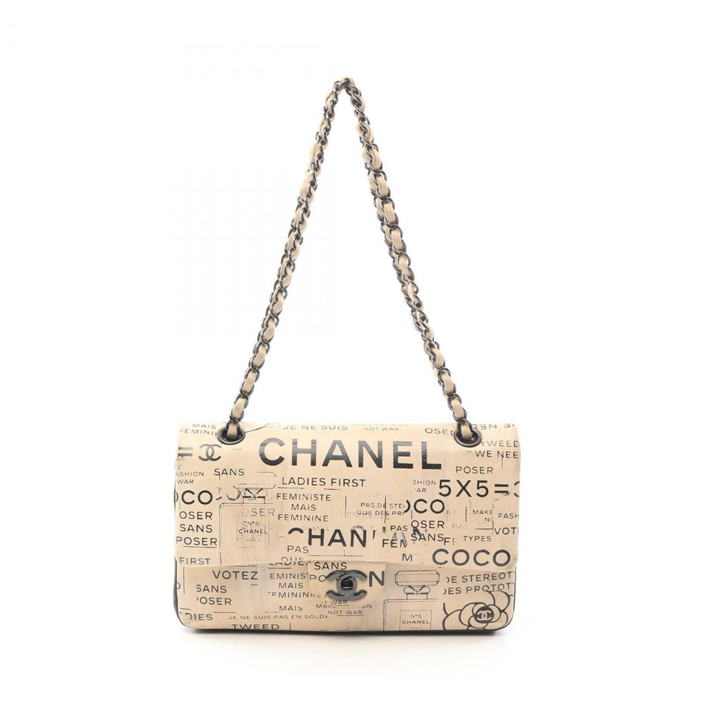 Chanel Chanel Printed Canvas Shoulder Bag