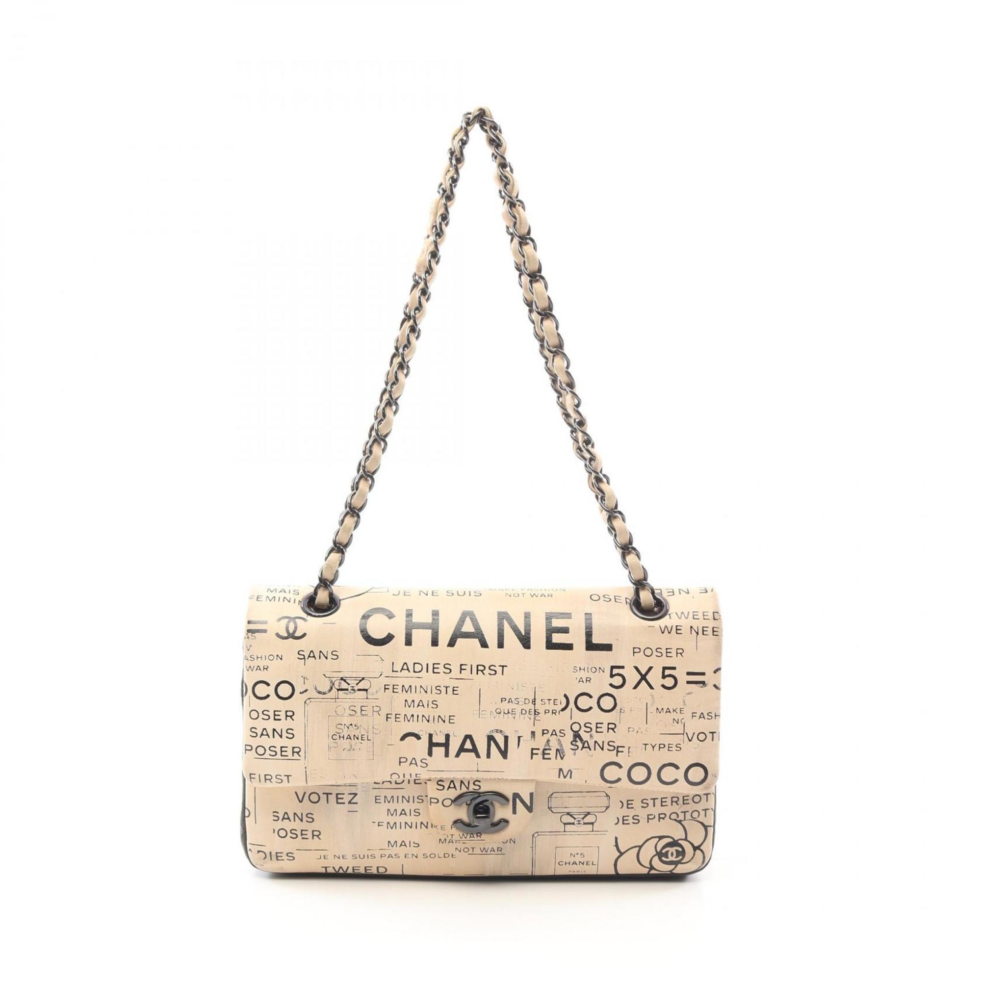 Chanel Chanel Printed Canvas Shoulder Bag