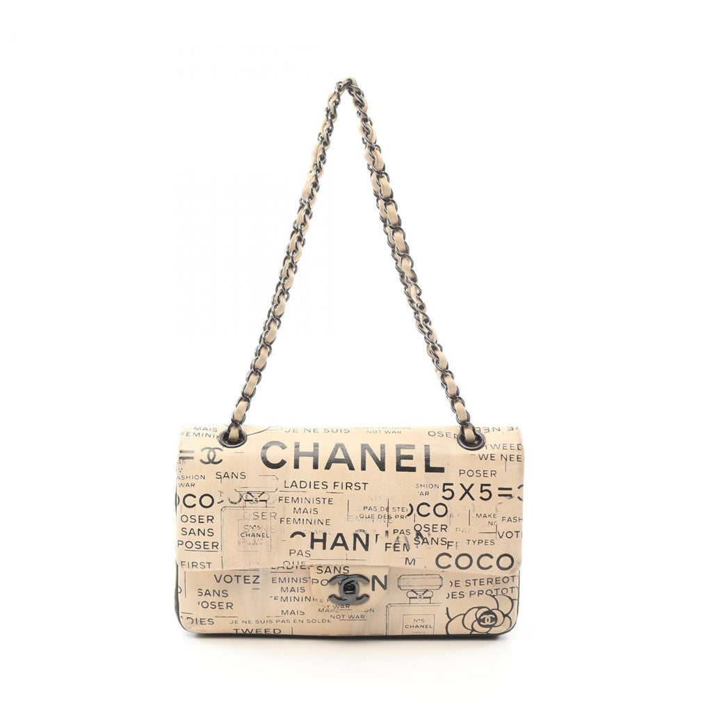 Chanel Chanel Printed Canvas Shoulder Bag