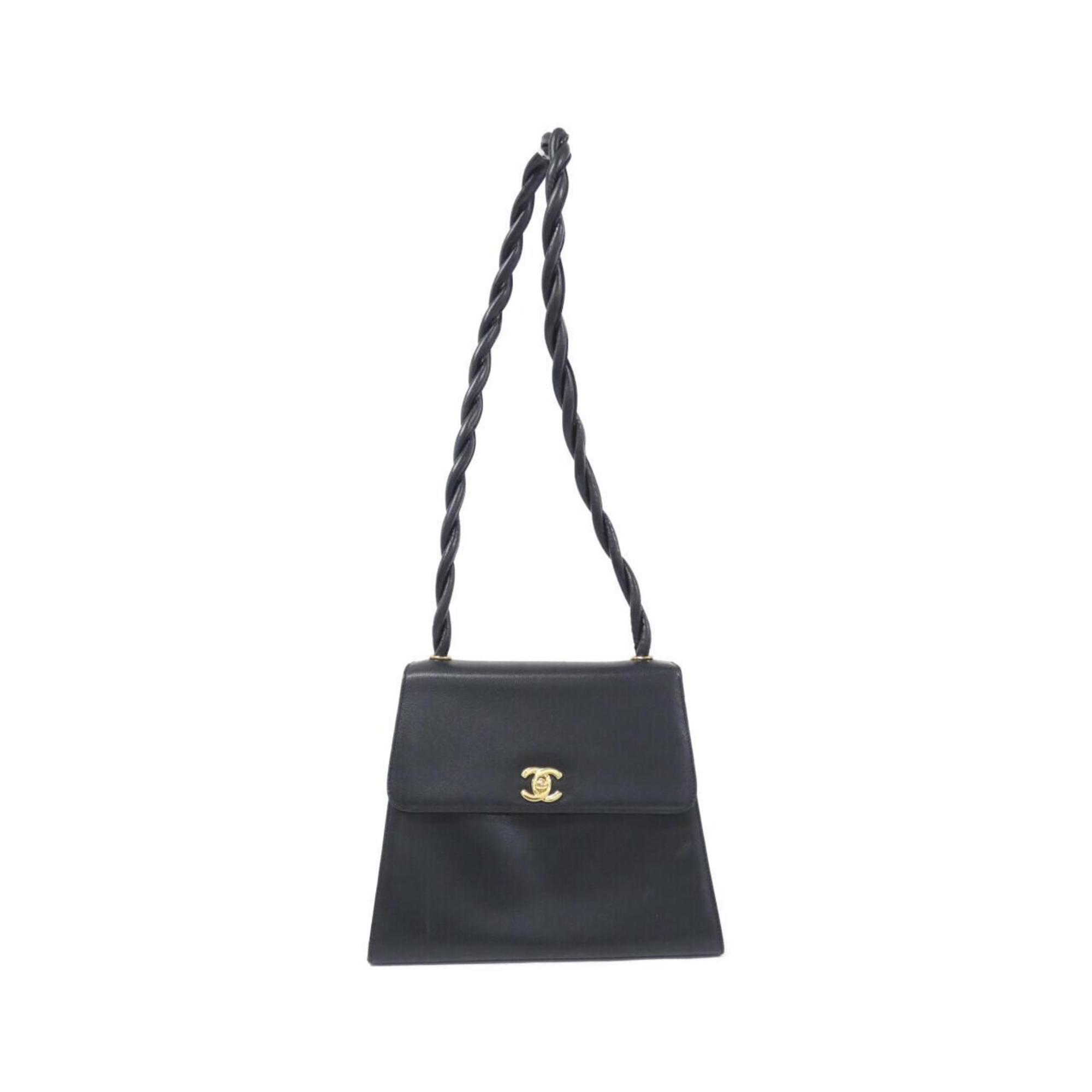 Chanel Twisted Strap Leather Shoulder Bag