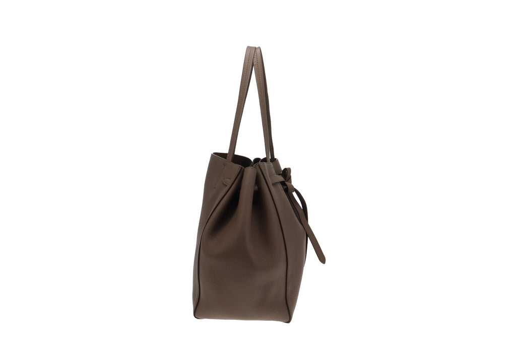 Celine Taupe Soft Graied Calfskin Small Cabas Phantom