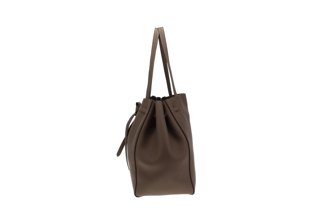Celine Taupe Soft Graied Calfskin Small Cabas Phantom