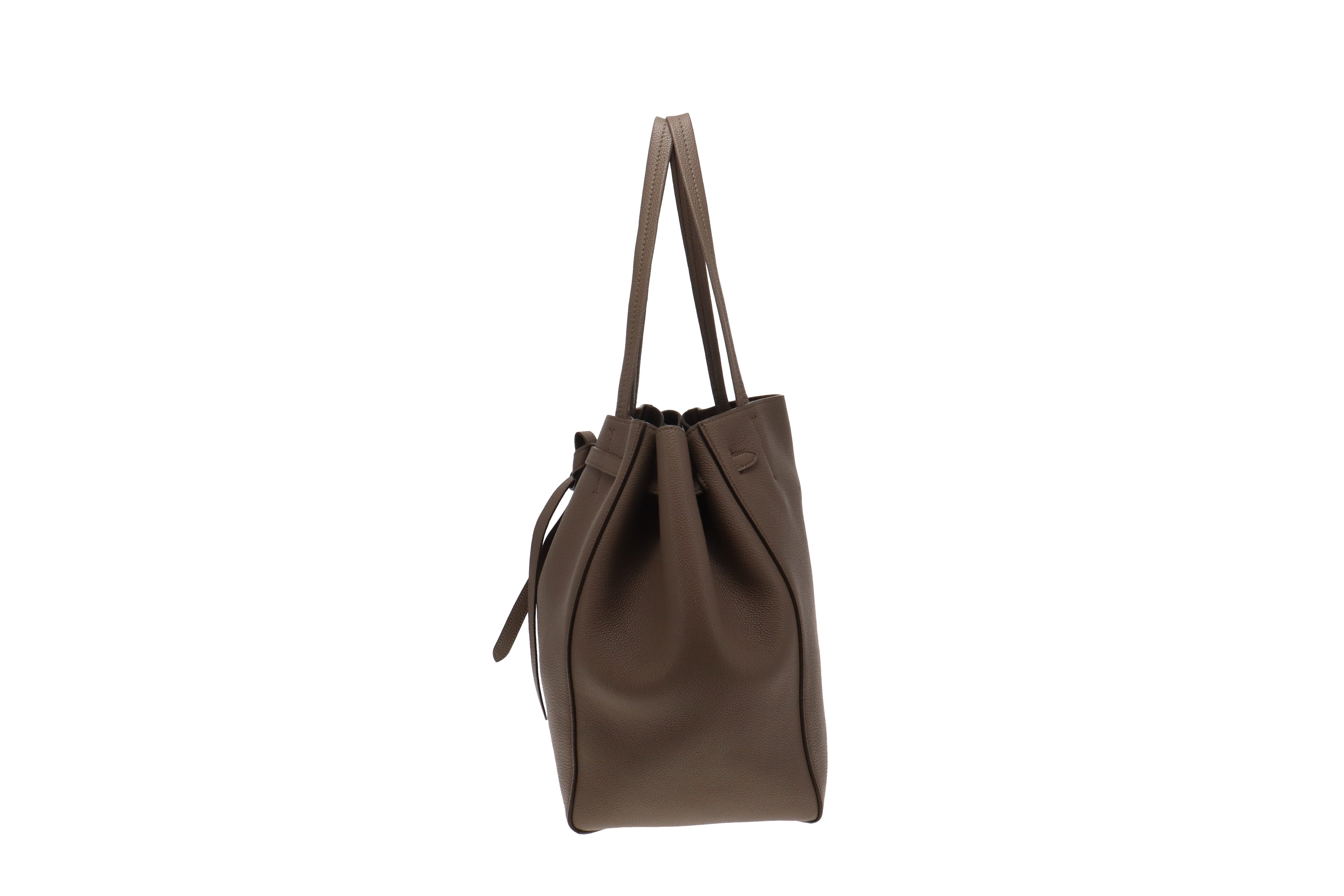 Celine Taupe Soft Graied Calfskin Small Cabas Phantom