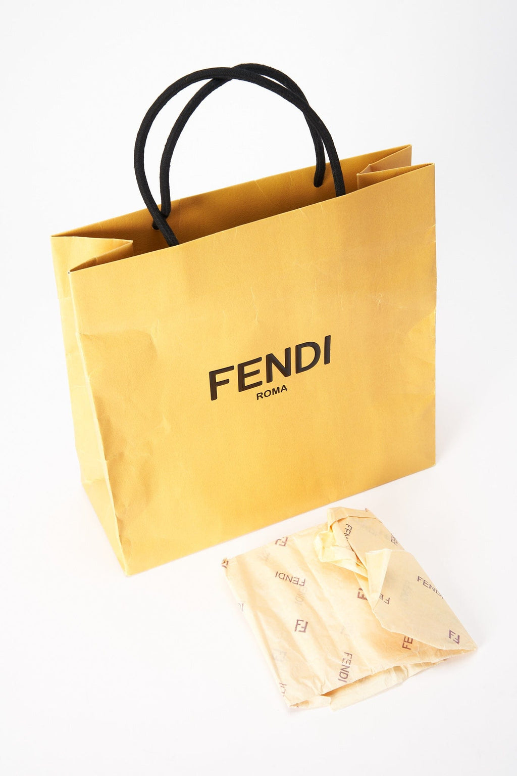 Fendi Gialla Yellow Beaded Baguette Bag
