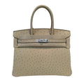 HermÃƒÆ’Ã‚Â¨s Birkin 30 Ostrich Parchemin Bag