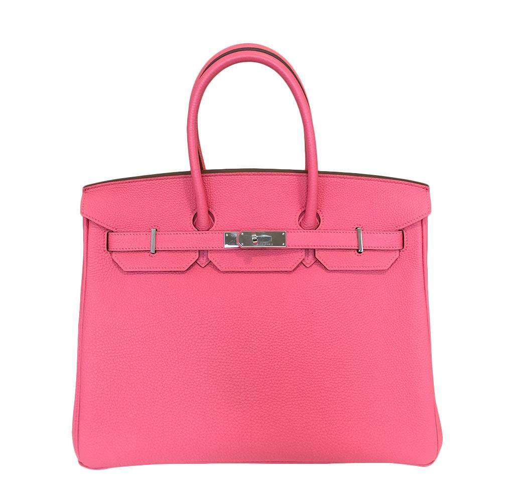 HermÃƒÆ’Ã‚Â¨s Birkin 35 Rose Lipstick PHW