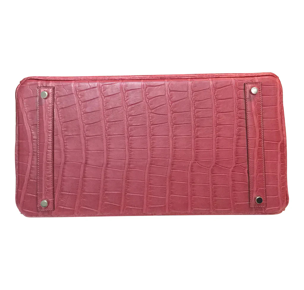 HermÃƒÆ’Ã‚Â¨s Handmade Alligator Birkin Bag Fuchsia 40cm