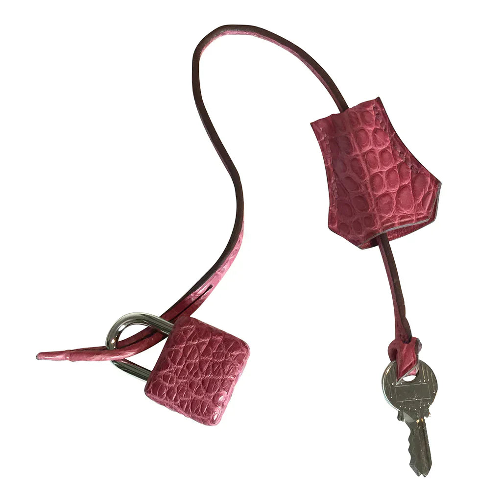 HermÃƒÆ’Ã‚Â¨s Handmade Alligator Birkin Bag Fuchsia 40cm