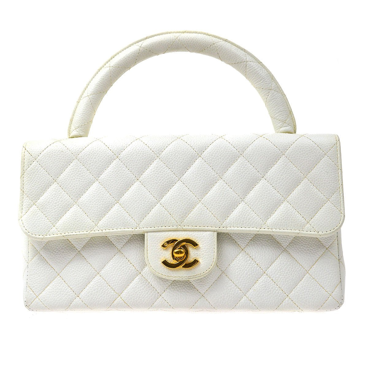CHANEL 1996-1997 Classic Flap Handbag Medium 39606