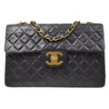 CHANEL 1994-1996 Classic Flap Maxi Black Lambskin 70688