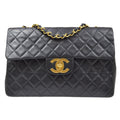 CHANEL 1994-1996 Classic Flap Maxi Black Lambskin 80517