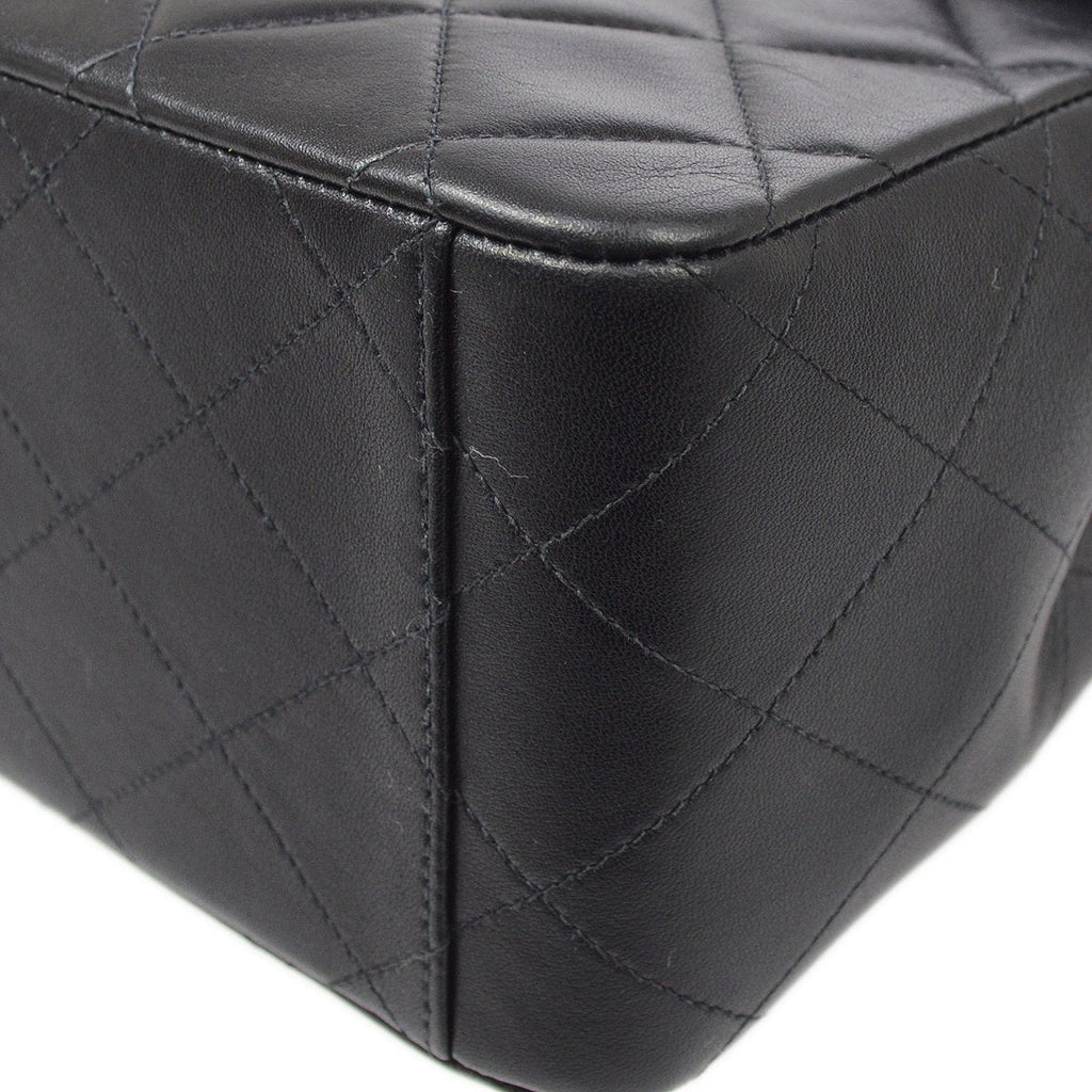 CHANEL 1994-1996 Classic Flap Maxi Black Lambskin 80517