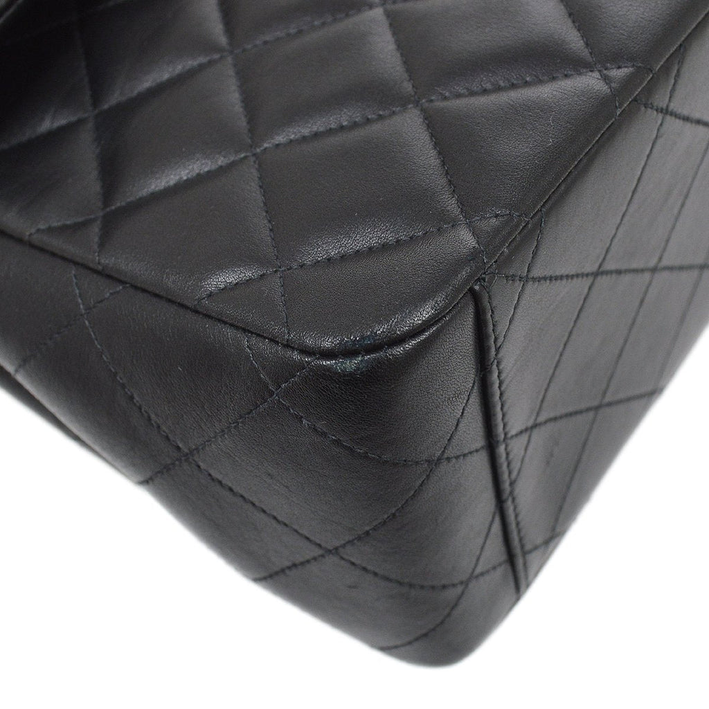 CHANEL 1994-1996 Classic Flap Maxi Black Lambskin 61466