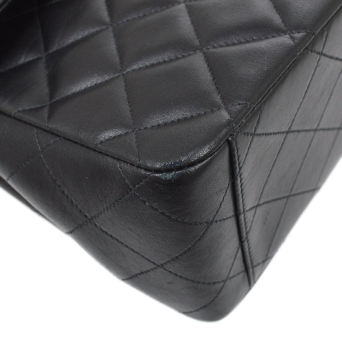 CHANEL 1994-1996 Classic Flap Maxi Black Lambskin 61466
